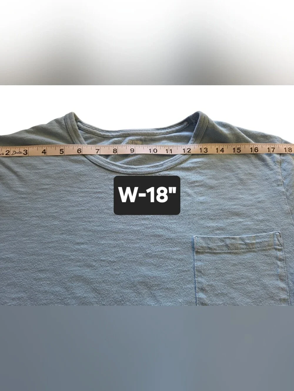 J. Crew Pale Blue Short Sleeve Pocket Tee